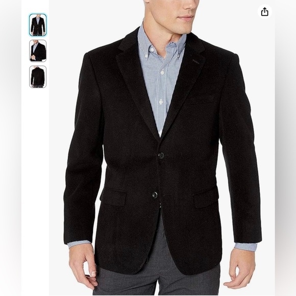 ProntoMondo Cashmere and Wool Three Button Blazer - Picture 1 of 16